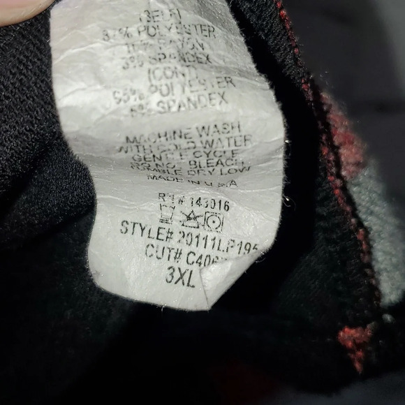 A.gain Multicolor Plaid and Leopard Print Long Duster Cardigan Size 3x - Picture 6 of 9